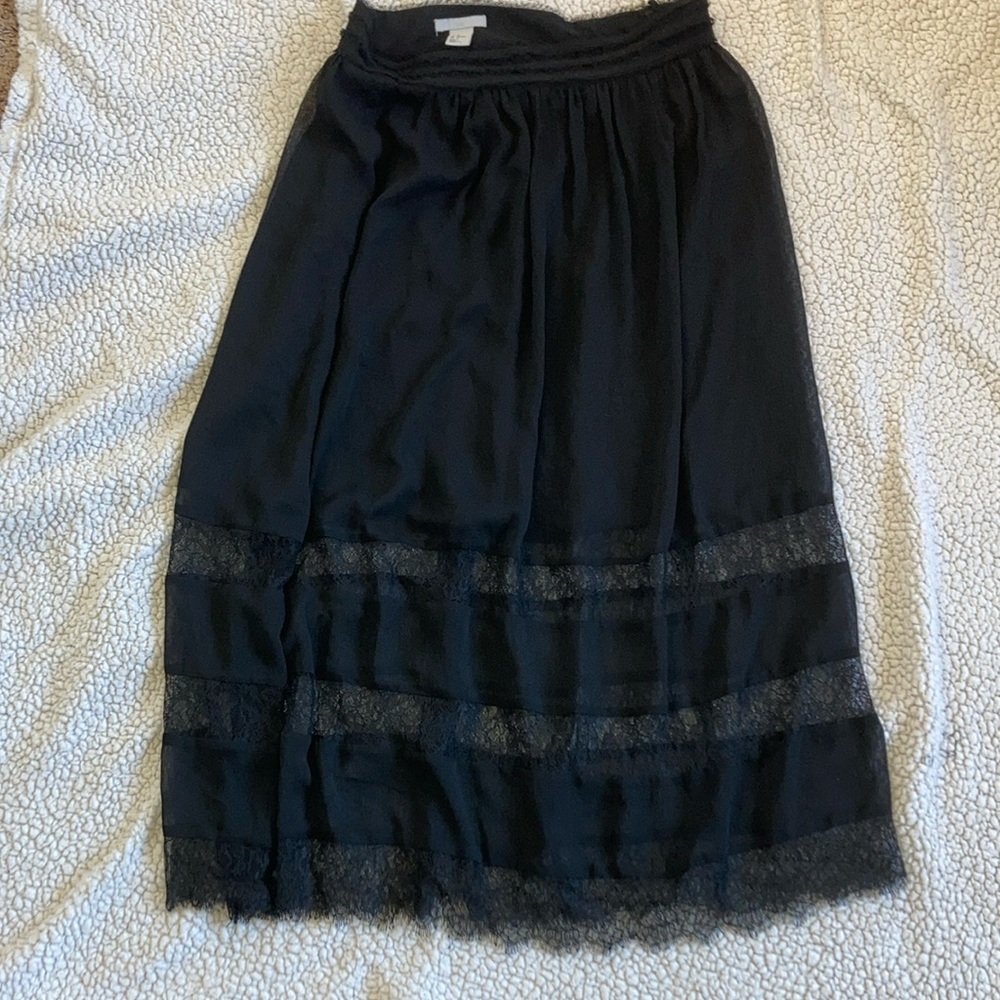 Black maxi skirt